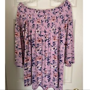 NWT Exhilaration Purple Floral Dress
